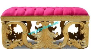 Sofa Ukir Bench Gold
