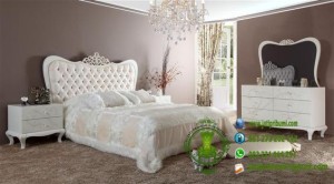 Set Tempat Tidur Minimalis Modern Warna Putih