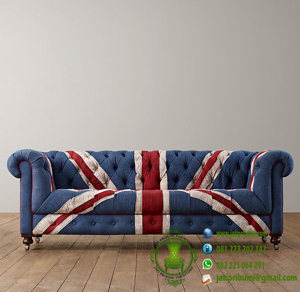sofa chester bendera inggris model terbaru