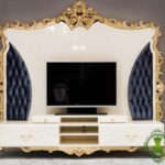Set Meja TV Sofa Desain Klasik